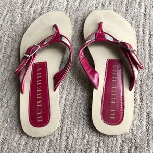 Burberry flip flops
